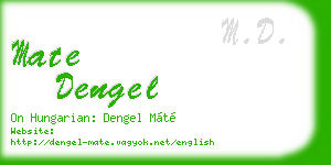 mate dengel business card
